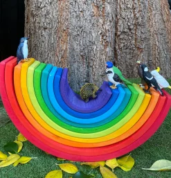 Grimm's Wooden Coloured Rainbow Large