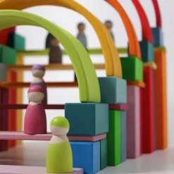 Grimm's Wooden Coloured Rainbow Large