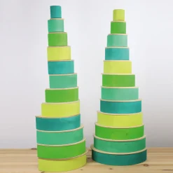 Grimm's Wooden Meadow Green Rainbow Large