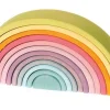 Grimm's Wooden Rainbow Large In Pastel