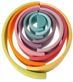 Grimm's Wooden Rainbow Large In Pastel