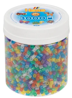 Hama Beads Tub Of 3,000 In Glitter