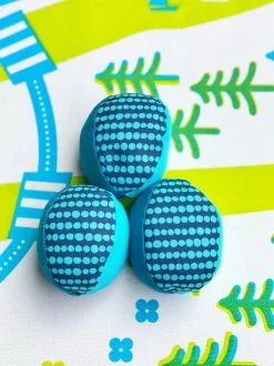 Juggling Balls - Blue And Green Spotted