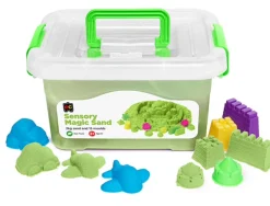 Magic Sensory Sand With Moulds 2 Kg, Green
