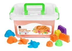 Magic Sensory Sand With Moulds 2 Kg, Orange