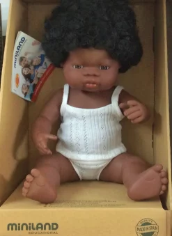 Miniland - Vinyl Doll 38Cm African Girl