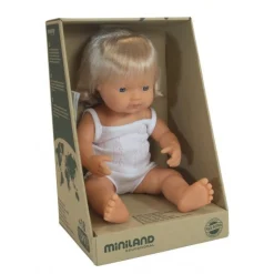 Miniland - Vinyl Doll 38Cm Caucasian Girl