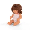 Miniland - Vinyl Doll 38Cm Girl Red Hair