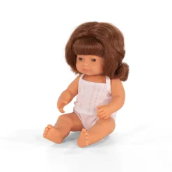 Miniland - Vinyl Doll 38Cm Girl Red Hair