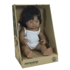 Miniland - Vinyl Doll 38Cm Latin American Girl