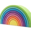 Ocamora - Wooden Rainbow 9 Pieces, Green