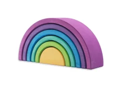 Ocamora - Wooden Rainbow 6 Pieces, Purple