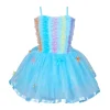 Pink Poppy Ruffles& Bow Princess Blue Dress