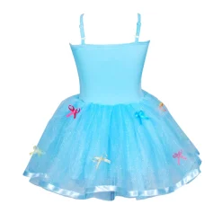 Pink Poppy Ruffles& Bow Princess Blue Dress