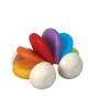 Plan Toys Wooden Baby Car In Rainbow