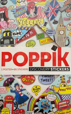Poppik - Discovery Stickers, Street Art 100 % English