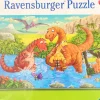 Ravensburger - Jigsaw Puzzle, 2 X 24 Pieces, Dinosaurs At Play