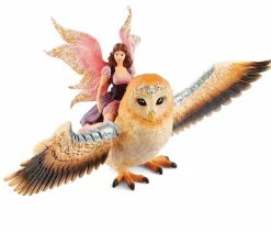 Schleich - Fairy In Flight On Winged Owl