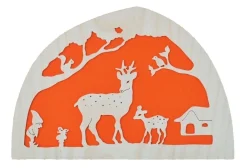 Silhouette Season Night Light In Orange