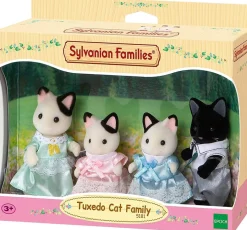Sylvanian Families Tuxedo Cat Family