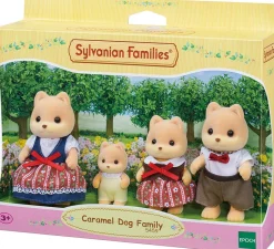 Sylvanian Family Caramel Dog Family