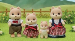 Sylvanian Family Caramel Dog Family