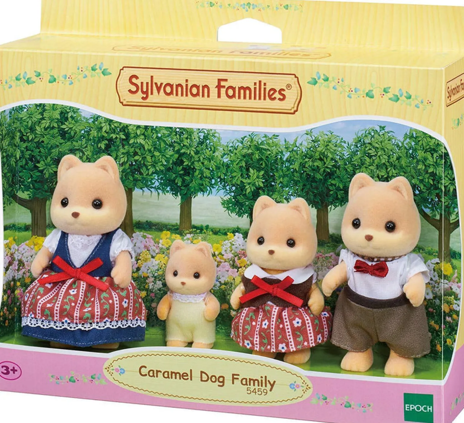 Sylvanian Family Caramel Dog Family