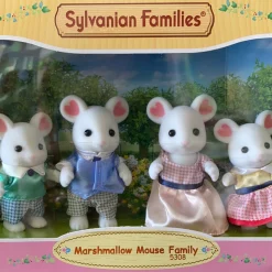 Sylvanian Family Marshmallow Mouse Family