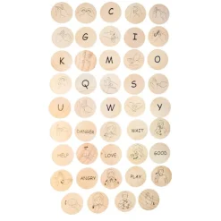 The Freckled Frog Sign Language Wooden Disks