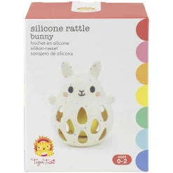 Tiger Tribe- Silicone Rattle Bunny