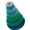 Wobbly Conical Tower Blue In Blue