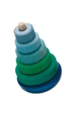 Wobbly Conical Tower Blue In Blue