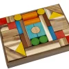 Wooden Blocks - Natural Colour Blocks 34 Pieces