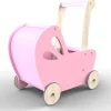 Wooden Pink Pram In Pink